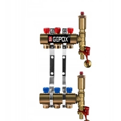 Rozdzielacz 3 obwody do grzejników C.O grzejnikowy